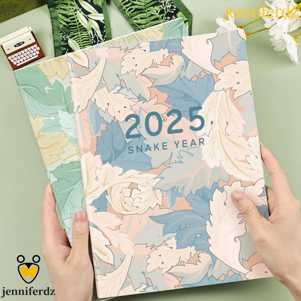 JENNIFERDZ 2025 สมุดบันทึกวางแผน, A4/A5 84 หน้าวัน/สัปดาห์/ปีวาระ Planner Notepad, การจัดการเวลากระด