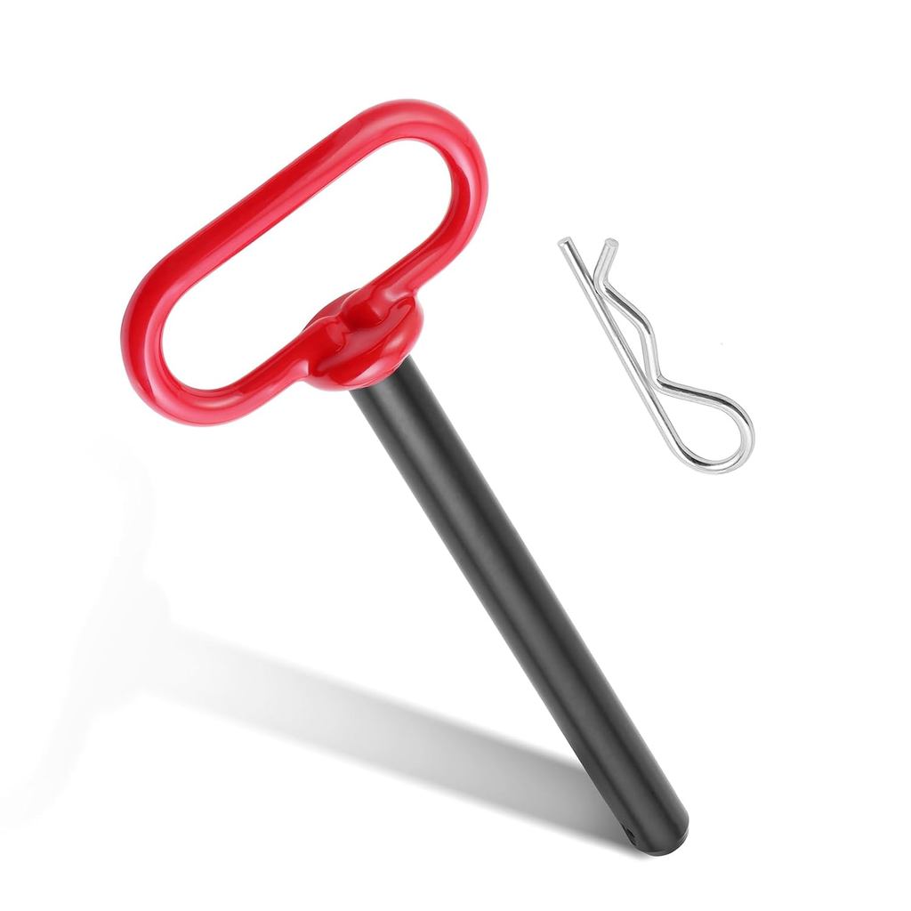 Trailer Hitch Pin, 5/8 x 6 Inch Tractor Hitch Pin with R-Clip Pin for Lawn Mower, Tractor, Trailer (