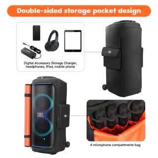 ลําโพงกระเป๋าพกพาสําหรับ JBL PartyBox 720 กระเป๋าเดินทาง Scratchproof ป้องกันฝุ่นแบบพกพาพร้อมกระเป๋าเก็บเดินทางลําโพง,แบบพกพาสําหรับลําโพงปาร์ตี้กลางแจ้ง