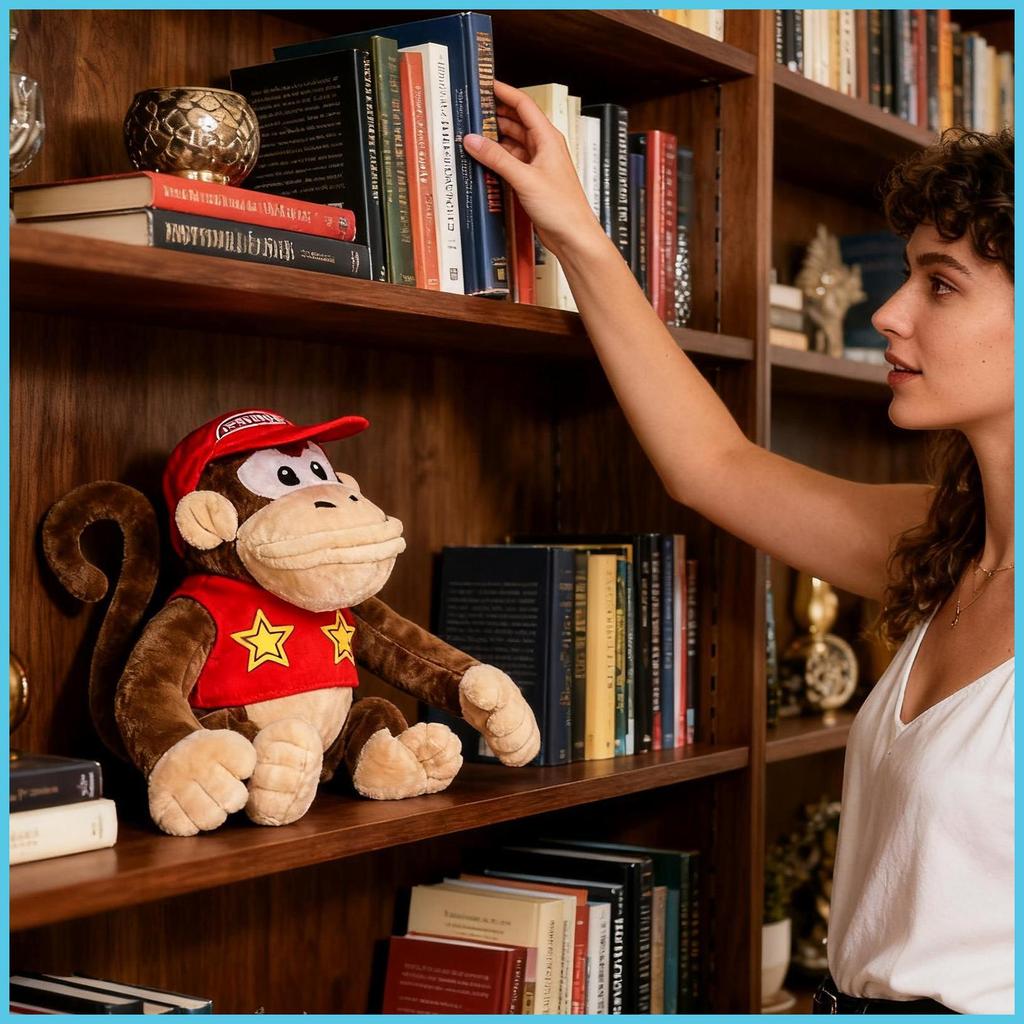 สําหรับDiddy Kongตุ๊กตาลิงตุ๊กตาสัตว์รูปตุ๊กตาลิงตุ๊กตาของเล่นสําหรับเด็กผู้ใหญ่สาวMueadegth