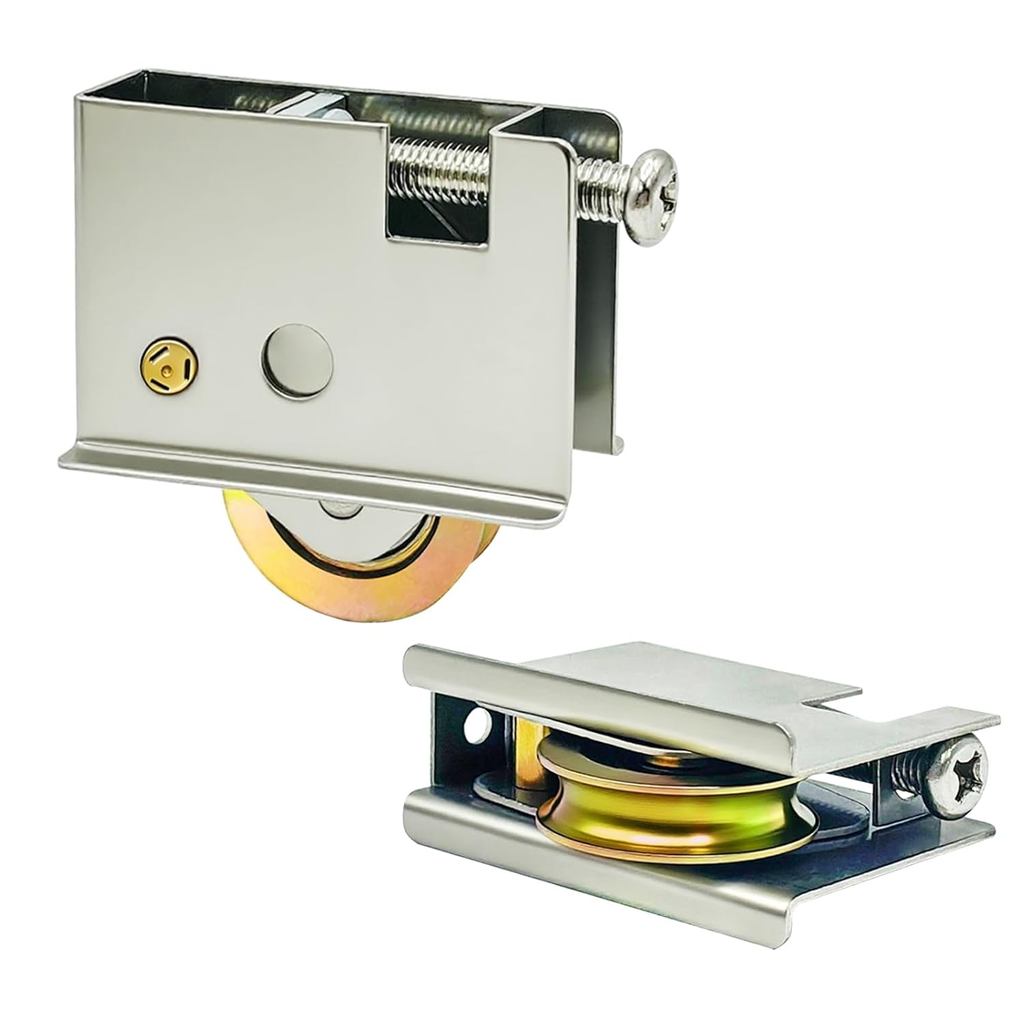 2 Pack Sliding Patio Door Rollers Assembly Replacement for Pella Sliding Patio Door,1-1/2" Steel Bal