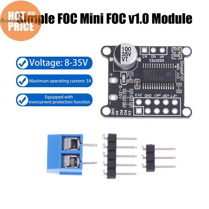 Aosuoas Simple FOC Mini DRV8313 โมดูล DC มอเตอร์แบบไม่มีแปรงบอร์ด SVPWM ควบคุม DC 8-35V TH.