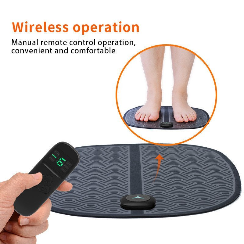 นวด Micro-Current พับนวดเครื่องบําบัดเท้าความเมื่อยล้าบรรเทา EMS เท้าเท้า Pad Pulse เท้ากายภาพบําบัด