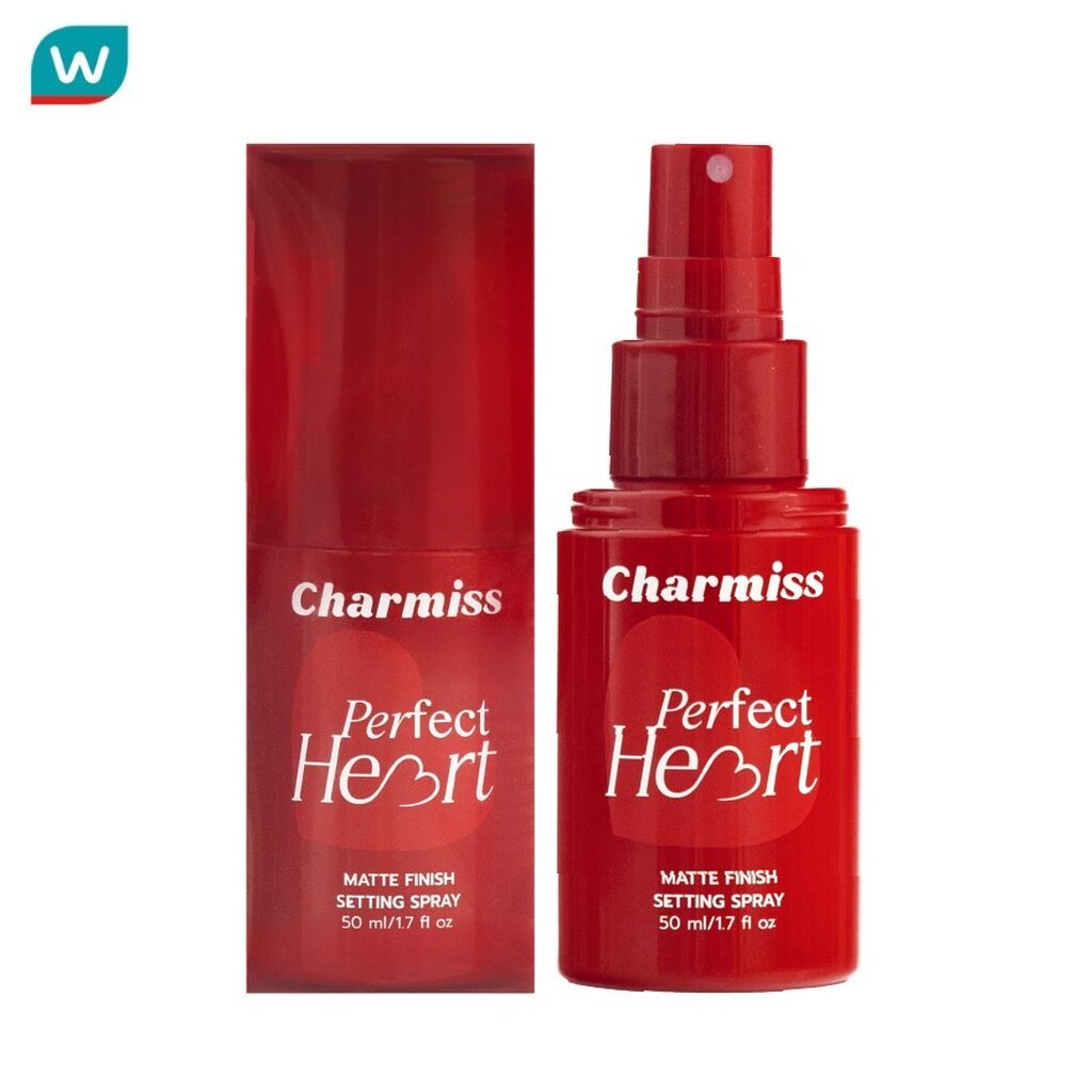 Charmiss ชาร์มิส เพอร์เฟค ฮาร์ท แมตต์ ฟินิช เซ็ตติ้ง สเปรย์ 50มล.