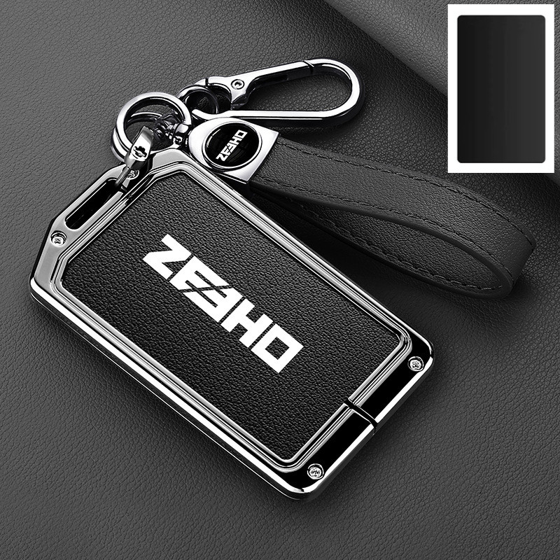 ZEEHO AE8 ฝาครอบ Keybox สําหรับ ZEEHO AE8 สังกะสีหนังป้องกันผู้ถือ Key Fob Shell พวงกุญแจ