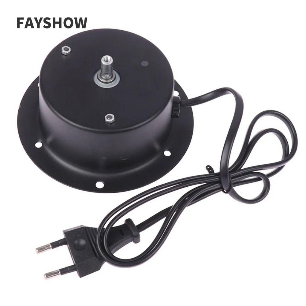 FAYSHOWTH มอเตอร์หมุน, มอเตอร์บอลกระจกสีดํา 220V, พร้อมปลั๊ก 1.5 RPM 2.5 RPM Disco Ball Stage อุปกรณ์เสริม DJ KTV Party Light
