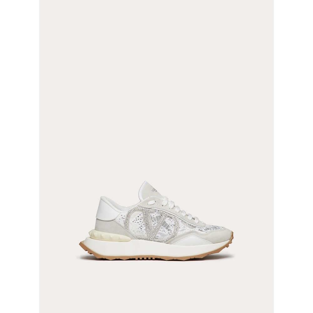 [Phase 24 Free Rest] VALENTINO Ladies LACERUNNER Lace Sports Platform Shoes