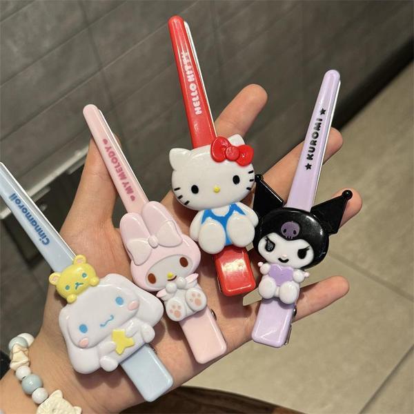 กิ๊บ sanrio เพชร กิ๊บติดผม sanrio Hello Kitty กิ๊บติดผมยาว แบบเดียวกันจาก Sanrio เครื่องประดับผมสำหร