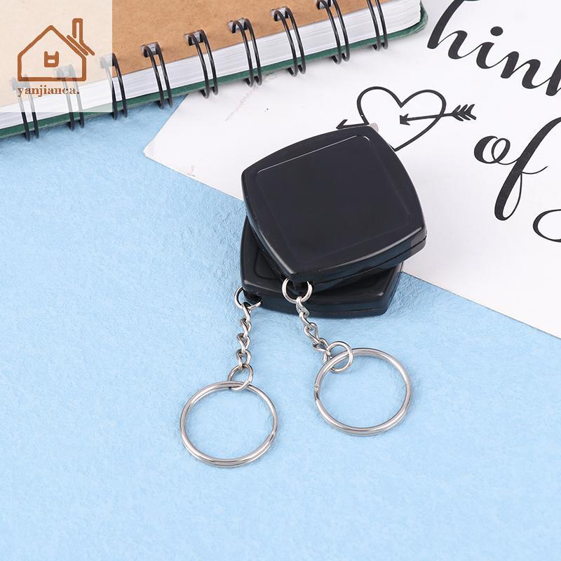 YANCA Square 2 M เทปวัด Retractable ของขวัญไม้บรรทัดเหล็กขนาดเล็กเหล็กอัตโนมัติ Telescopic เทปวัด TH - รูปที่ 2