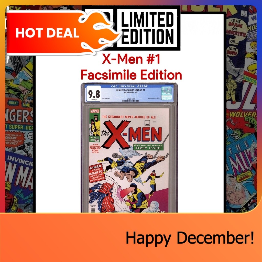 X-Men #1 - CGC 9.8 - Facsimile Edition - 2019 - MARVEL Comic Book เอ็กซ์เมน หนังสือการ์ตูนภาษาอังกฤษ