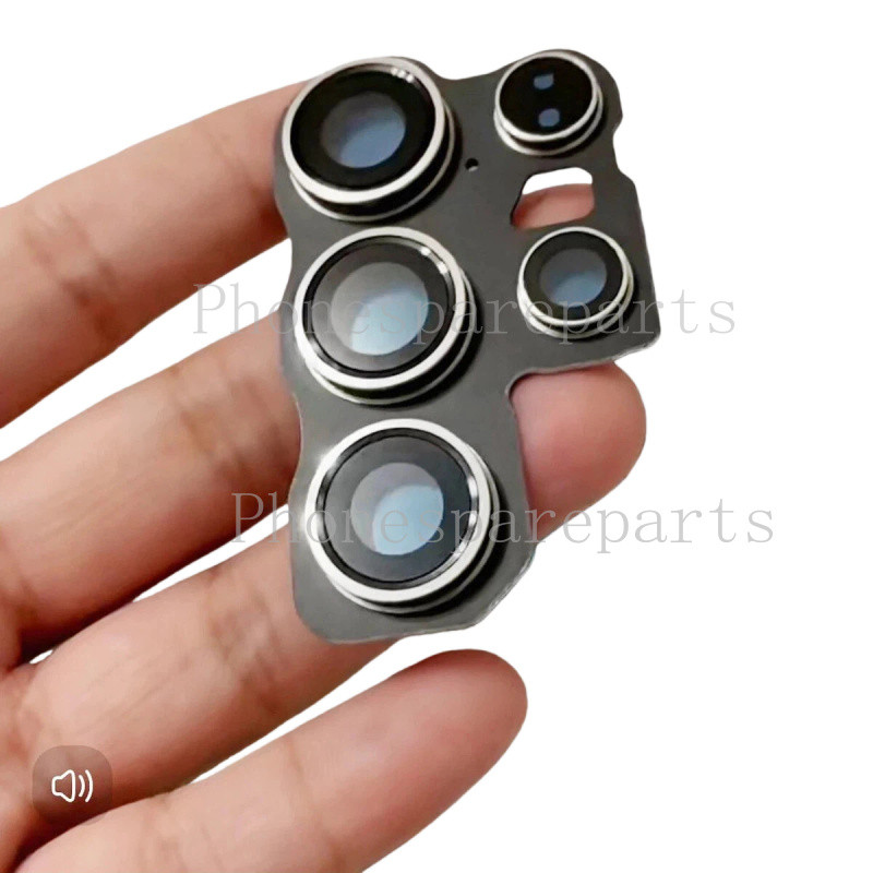 เลนส์กล้องด้านหลังพร้อมกรอบสําหรับ Samsung S25 Ultra S24 Ultra S24 + S24U กล้องเปลี่ยนกระจกอะไหล่ซ่อ