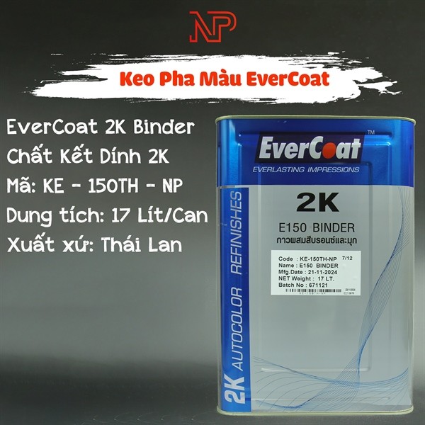 EverCoat KE-150TH E150 BINDER กาวผสมสี 17 ลิตร