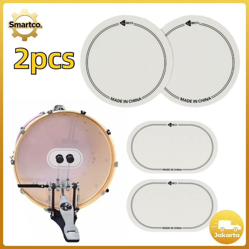 2pcs Patch Bass กลอง Kick Pad กลอง Protector กลอง Pad Patch Bass กลอง Kick Bass กลอง Patch สติกเกอร์