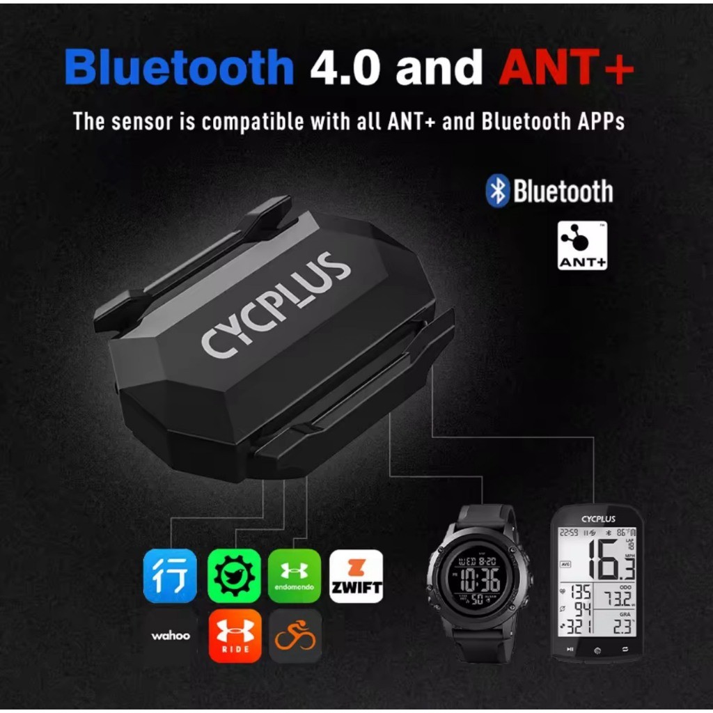 Sensor เซ็นเซอร์วัดความเร็ว CYCPLUS C3  Speedometer ANT + บลูทูธกันน้ํา GPS