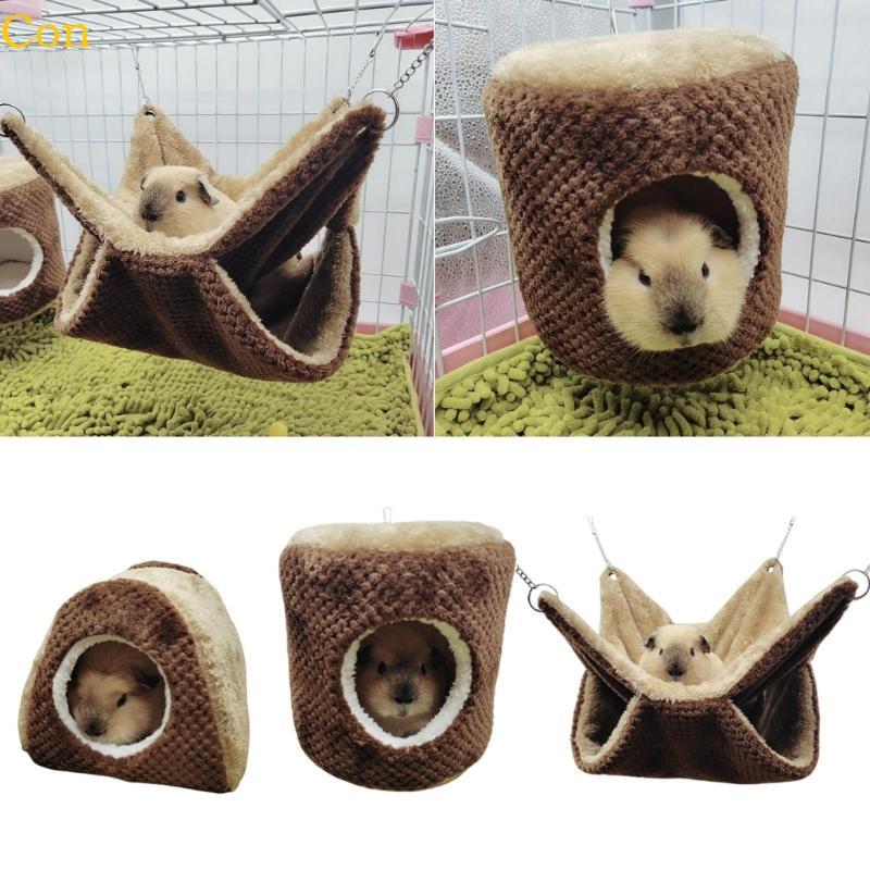 Con Guinea Pigs Hammock Warm Bed บ้านตุ๊กตาสําหรับ Sugar-Gliders Ferret กระรอก