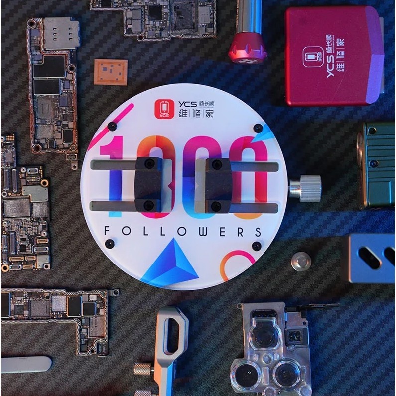 ตัวจับบอร์ฺด YCS-H03 MAX PRO โทรศัพท์มือถือบอร์ด PCB วงกลมติดตั้ง MotherboardGlue กําจัด BGA CPU ชิป IC ราคา ถูกที่สุด ดีลบีเคเค