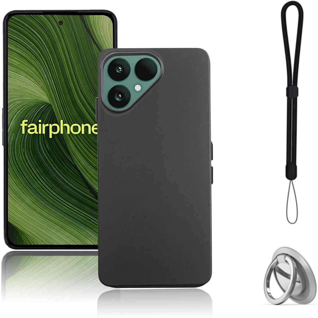เคสสําหรับ Fairphone 6, เคสป้องกัน TPU, ฟังก์ชั่นขาตั้ง, ตัวยึดแบบปรับได้, ป้องกันการตก, กันกระแทก, 
