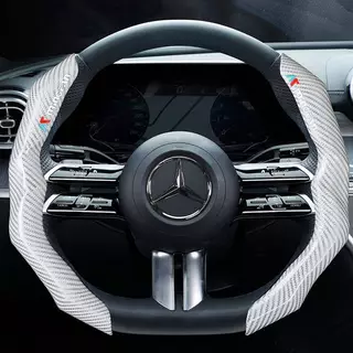 【Ready Stock】 Snap-on Car Steering Wheel Cover Simple Four Seasons Universal Non-Slip Volkswagen Steering Wheel Cover Comfortable Wear-Resistant Car Wheel Cover zben