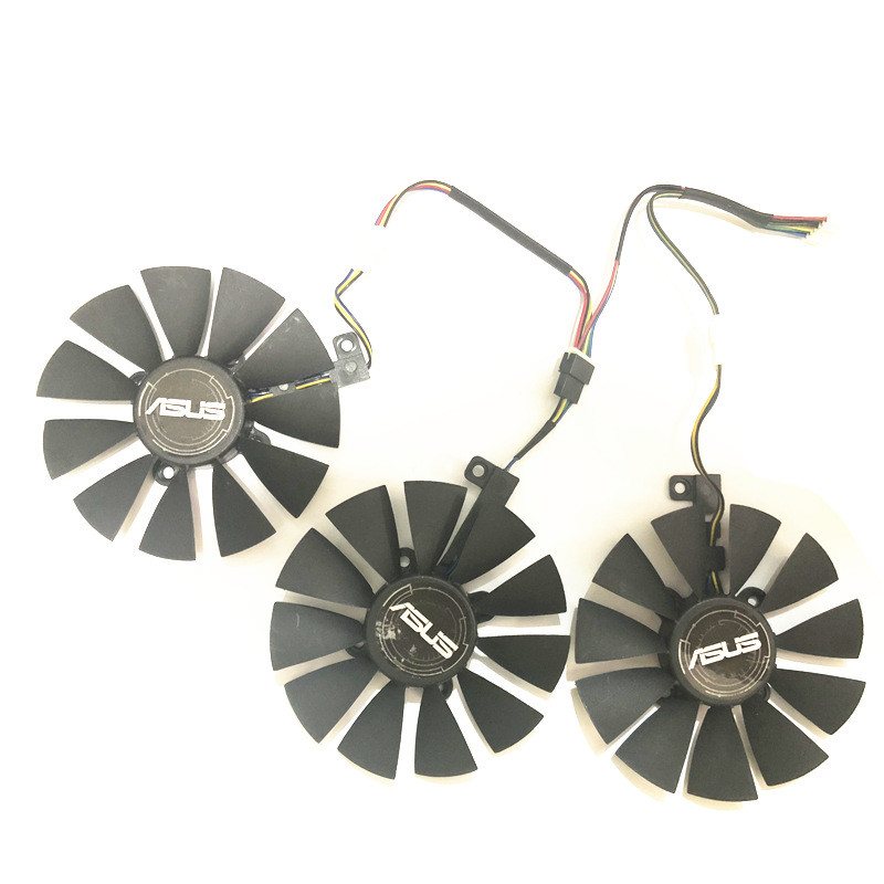 เหมาะสําหรับ Asus Raptor ROG STRIX GTX1060 1070 1080TI กราฟิกการ์ดพัดลมระบายความร้อนพัดลมสามพัดลม WM