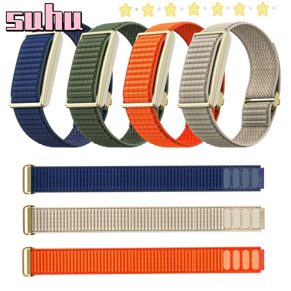 SUHUHD Sport Band, Breathable Adjustable Fitness Tracker Strap, Nylon Loop Design สายรัดข้อมือสําหรั