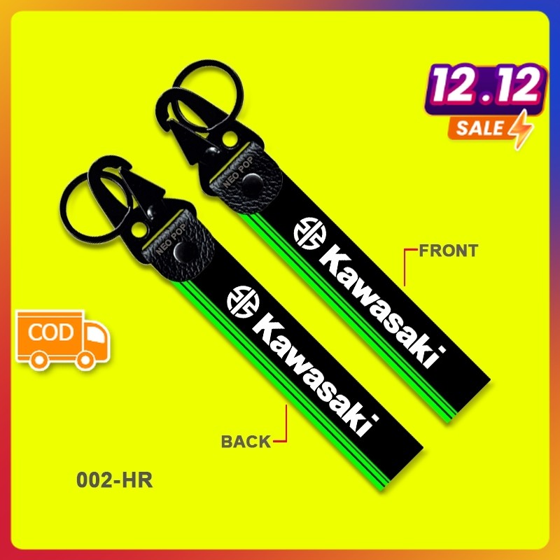 PREMIUM KEY CHAIN KAWASAKI MOTORCYCLE KEYCHAIN โลโก้ใหม่ทีมแข่งรถจักรยานยนต์อุปกรณ์เสริม VARIATIONS 