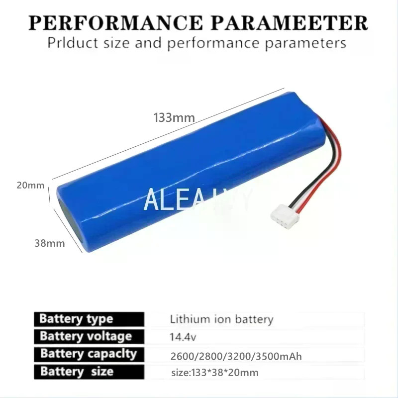 14.4V 3500mAh แบตเตอรี่สูญญากาศสําหรับ Ecovacs Deebot DJ35 ,DJ36,DN55,DN520,DK35,DK36,DK520,Deebot Ozmo Slim 10 DK3G,DN55,DN52