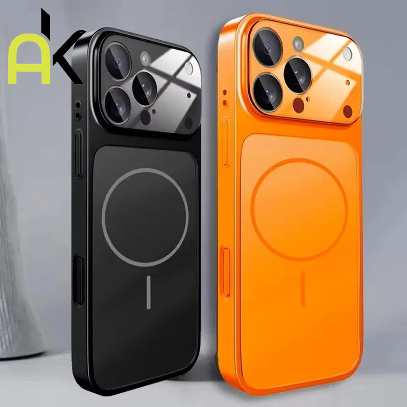 Matte Pc hard Case/Orange เข้ากันได้กับ iPhone 16 17 pro max Case