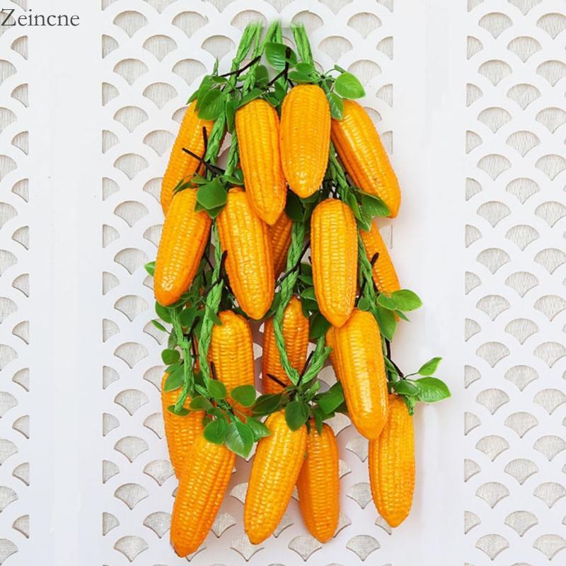 Zein จําลองผลไม้ประดิษฐ์ผักข้าวโพด String สําหรับร้านอาหารโรงแรมบ้านสวนงานแต่งงานห้องครัวตกแต่ง Life