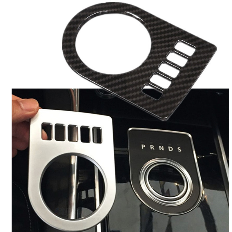 รถแผงลอยเกียร์ Shift Gearshift กล่องจอแสดงผลแผงตกแต่งกรอบ Trim กรอบสติกเกอร์สําหรับ Jaguar XF XE XJL