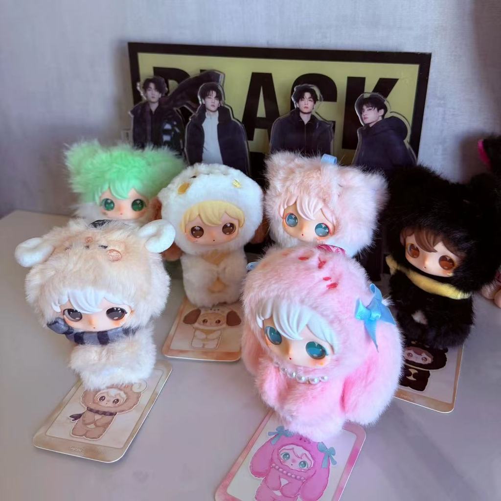 ขี้อาย ขี้อาย เล็กๆน้อยๆ คุณ ชุด น่ารักไวนิลใบหน้าตุ๊กตาสาวของขวัญของเล่นเครื่องประดับ