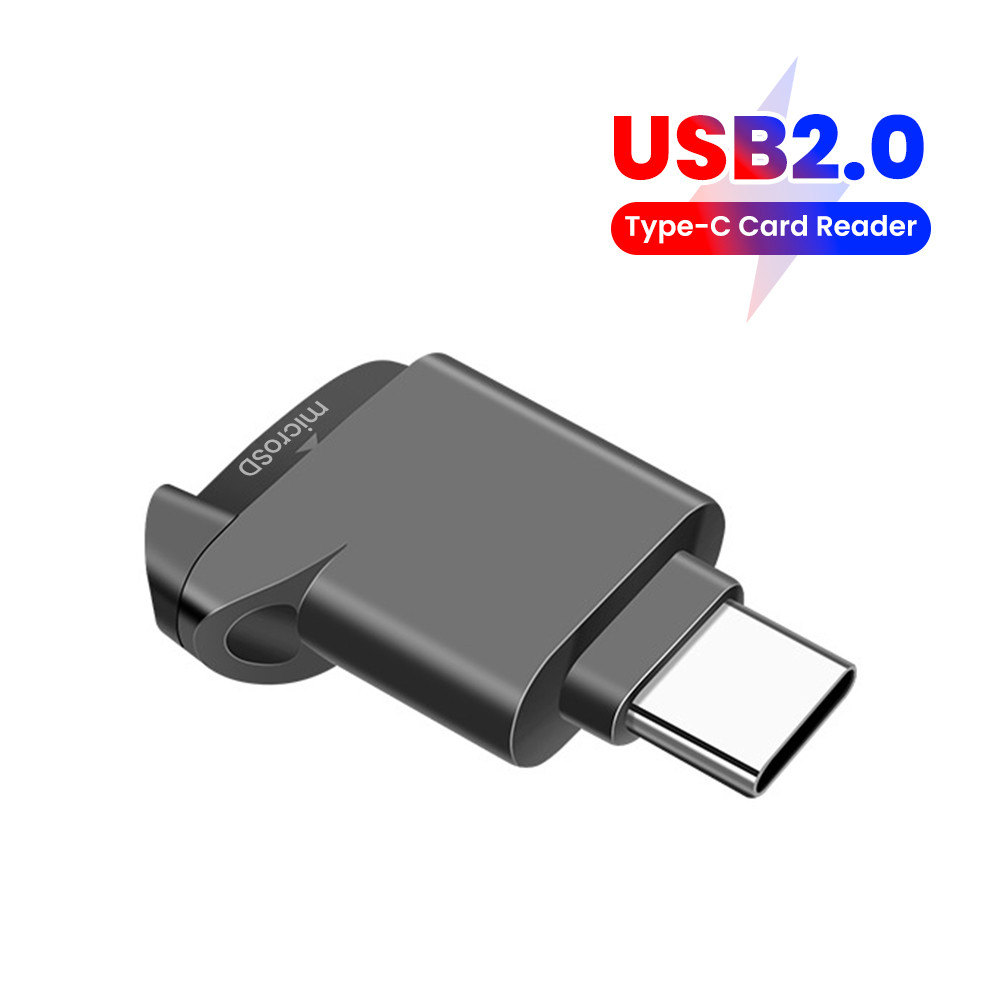 Elough แบบพกพา Type C ถึง TF Card Reader อะแดปเตอร์ความเร็วสูง Transfer Type-C 2.0 Mini TF Card Reader