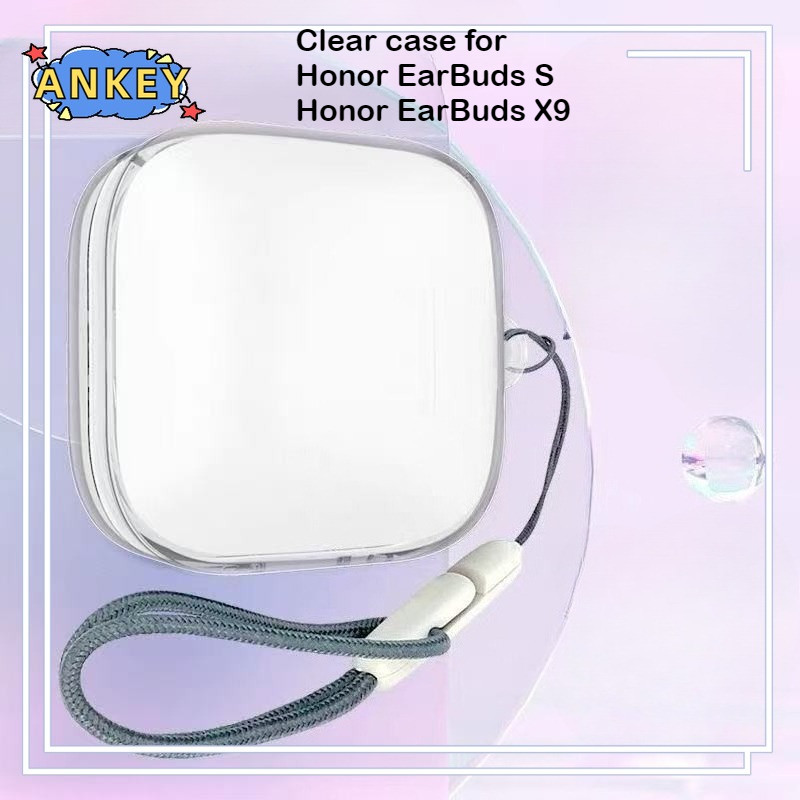 For Honor EarBuds S Case Protective Transparent Clear TPU Covers Honor EarBuds X9 Bluetooth Earphone