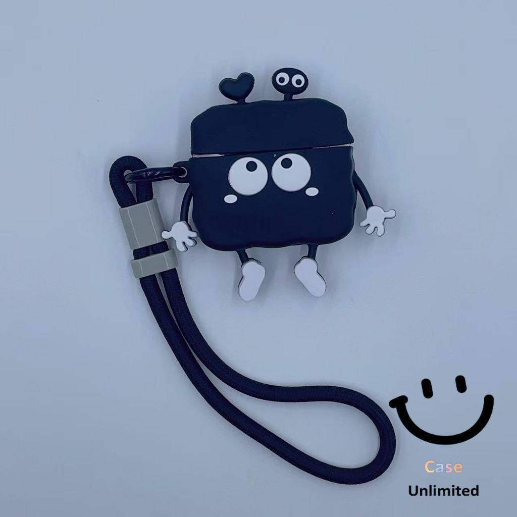 สําหรับ GOOJODOQ J201 J206 J228 J229 เคส Case หูฟัง & Lanyard Creative sprouting ถ่านหินรูปแบบ