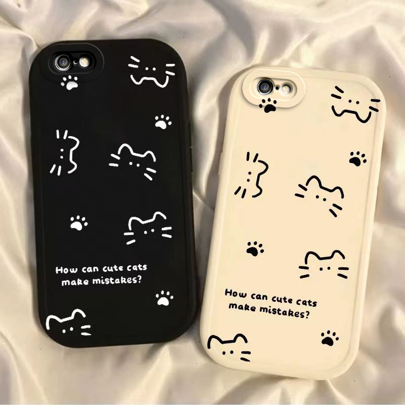 Line Cat เหมาะสําหรับ Apple 6 เคสโทรศัพท์ iPhone6s สไตล์ใหม่ A1586 ซิลิโคน a1700 กรณี ipone16 * 15/1