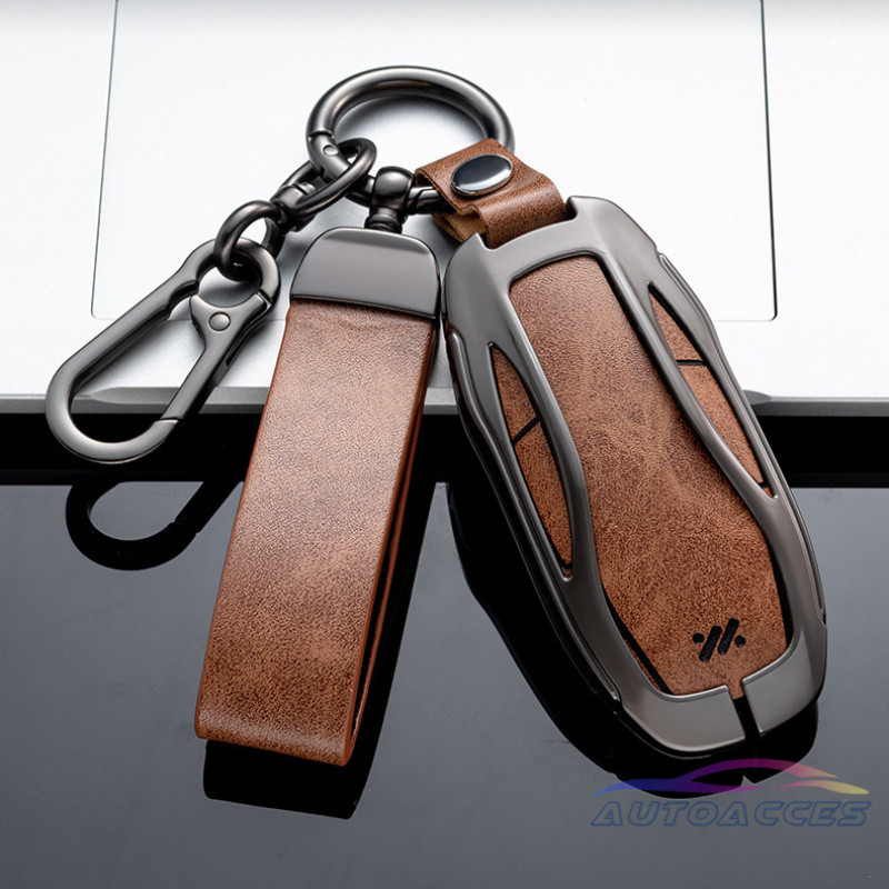 สังกะสีอัลลอยด์กุญแจรถสําหรับ MG IM6 L7 LS6 LS7 L6 IM 2025 LS7 L7 ป้องกันกุญแจผู้ถือพวงกุญแจ