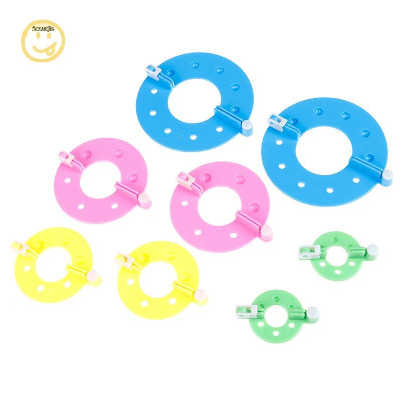 ScoutJie 8PCS 4 ขนาด Fluff Ball Weaver PomPom Maker ถัก Loom Kit TH