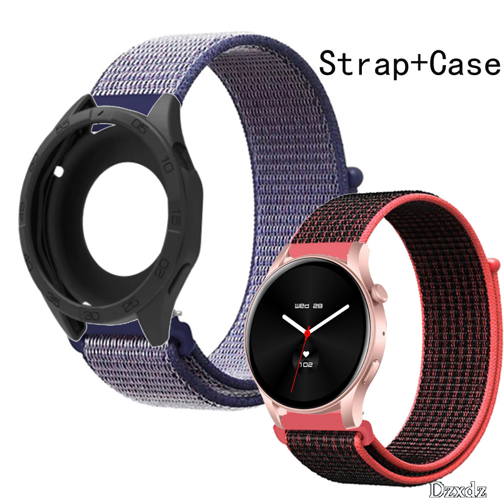 COLMI V73 กรณีป้องกันหน้าจอฝาครอบกันชนอุปกรณ์เสริมสําหรับ COLMI V73 สายรัดไนลอนสร้อยข้อมือนุ่มสายรัด