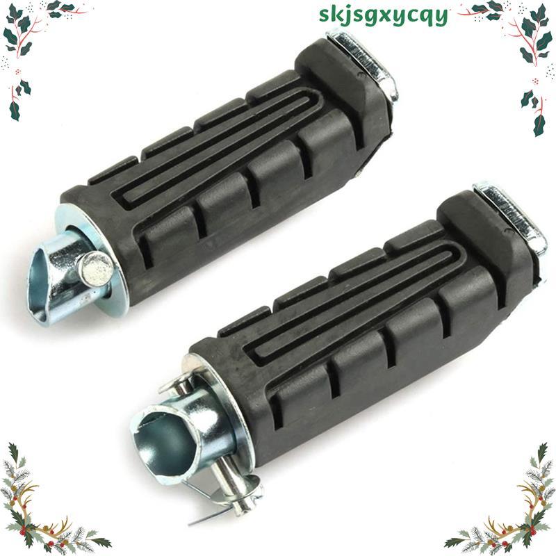 Moto สีดําด้านหลัง Footrest หมุดเท้าเหยียบซ้ายและขวารถจักรยานยนต์ยาง Spikes สําหรับ YBR 125 XTZ 125 