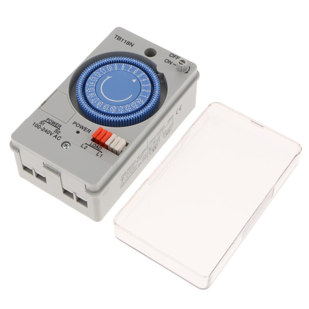 [trdfdv] 24 Hour Chronometry Timer Mechanical Time Switch Time Relay AC 100-240V