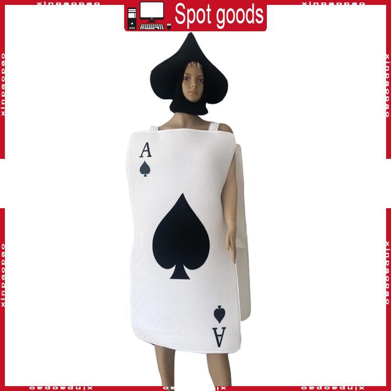 ชุดคอสเพลย์ XI of Spades แบบแฟนซีปาร์ตี้ สไตล์.Spades พร้อมหมวก