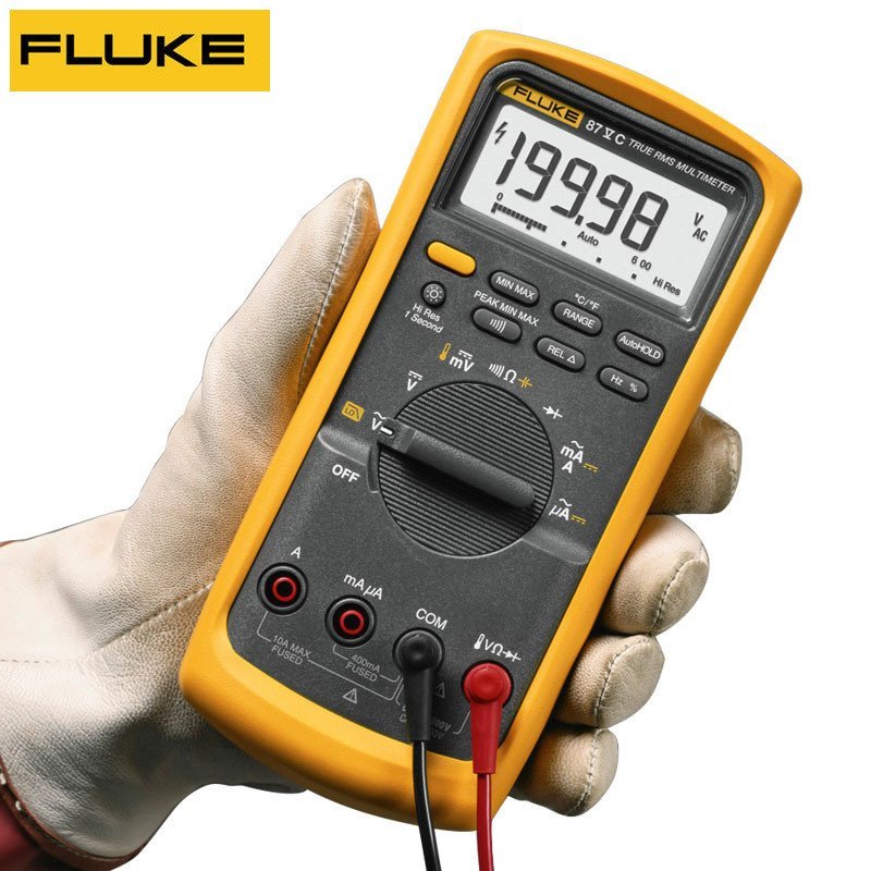 Fluke Official Flagship Store Fluke87V/C อุตสาหกรรมค่าที่มีประสิทธิภาพจริงมัลติมิเตอร์แบบดิจิตอลมัลต