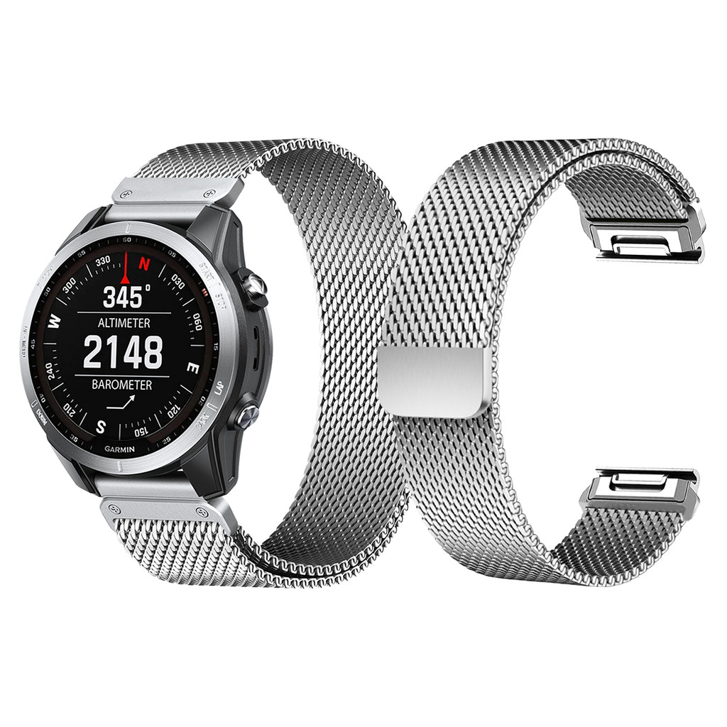 Garmin Enduro 3 2 Quick Buckle Strap Magnetic Milan Stainless Steel 26mm