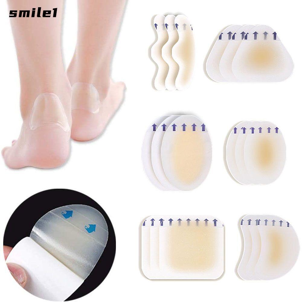 SMILE เจลรองเท้าสติกเกอร์ Anti-brasion Feet Hydrocolloid รองเท้าสติกเกอร์ Soft Gel Heel Blister Band