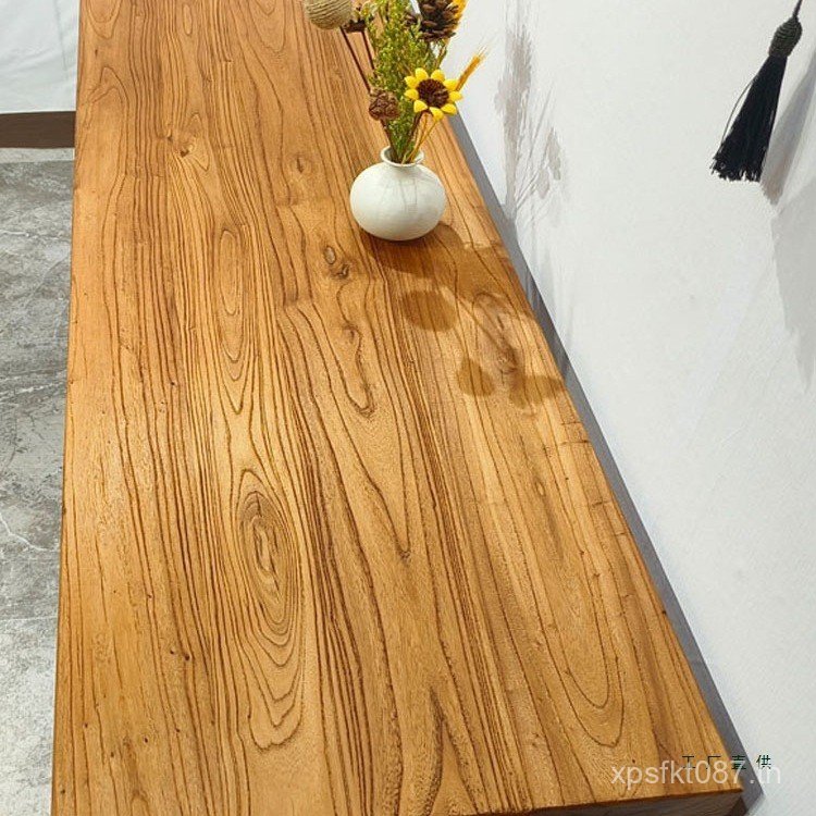 บันทึกเก่า Elm Long Case โต๊ะเปียโน Workbench Bar Wall โต๊ะแคบ Bay Window Entrance Table Zen ไม้เนื้