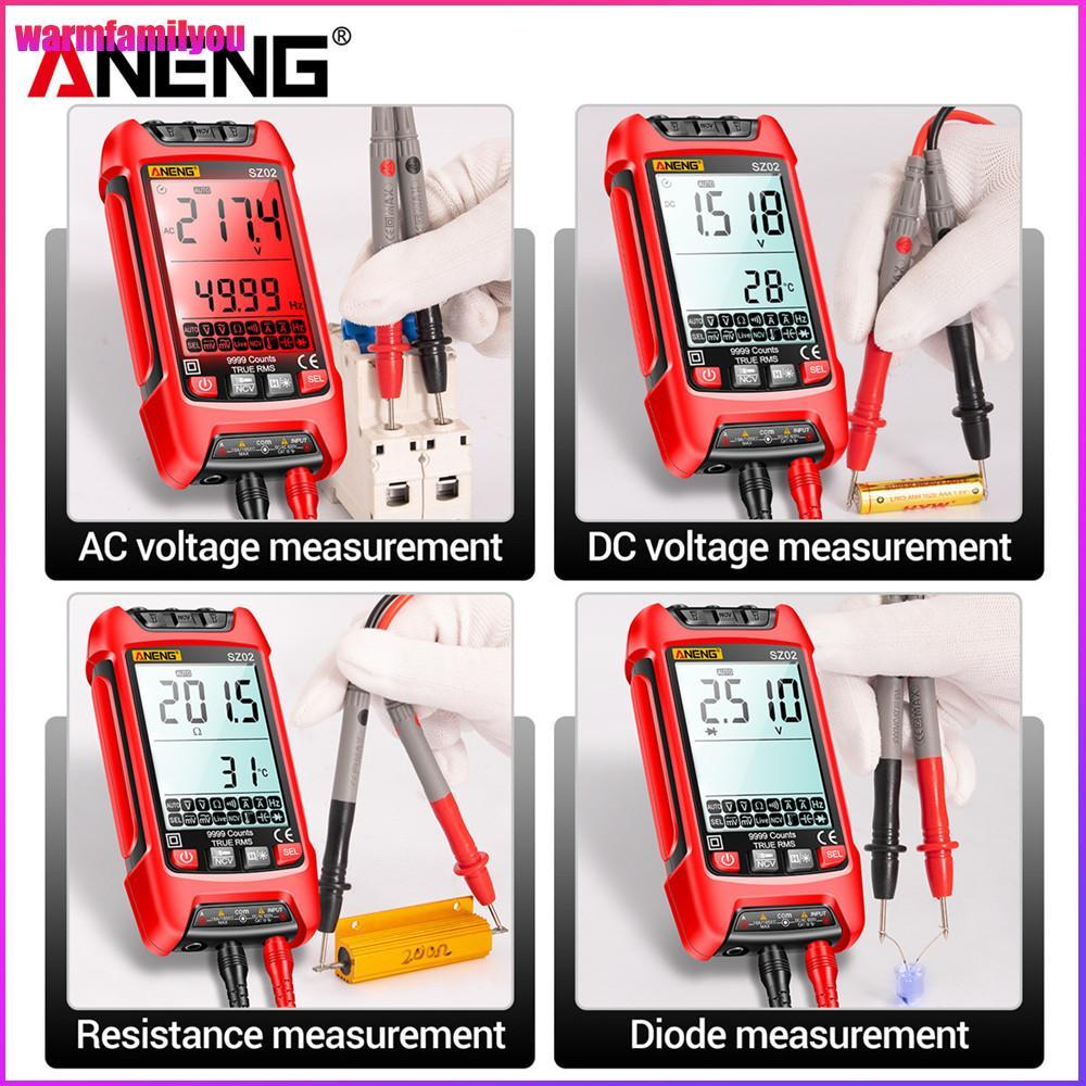 HOT 9999 นับ Capacitance Meter ความแม่นยําสูง True RMS Ohm Tester พร้อมไฟ LED