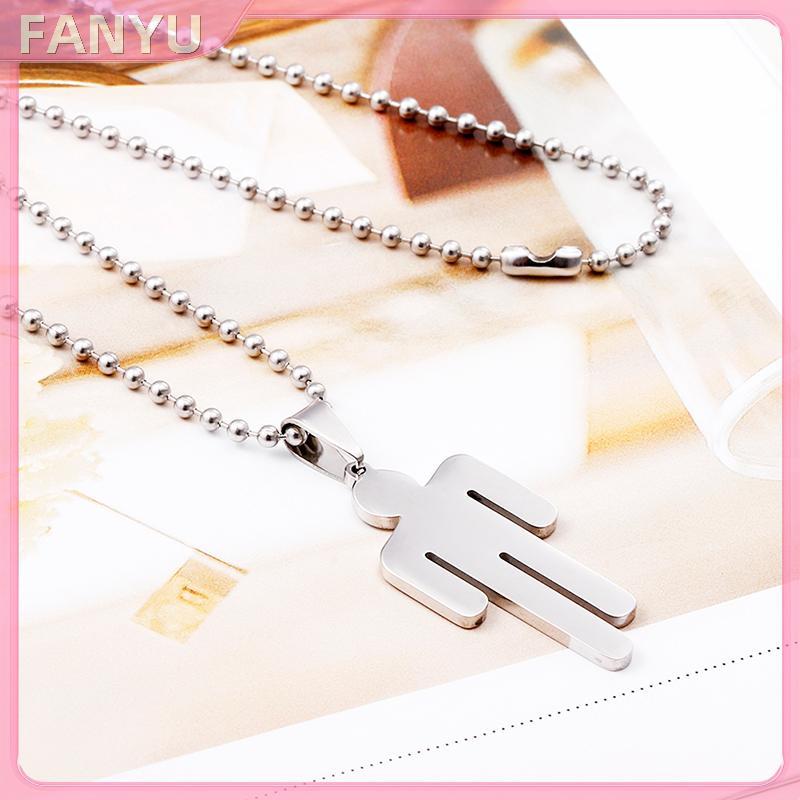 Sgl Billie Eilish จี้สร้อยคอ Round Strand Chain เครื่องประดับสแตนเลสของขวัญ SGL