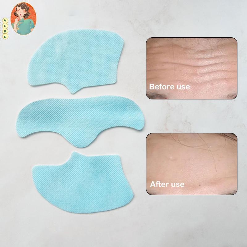 [VURK] คอลลาเจนฟิล์มกระดาษที่ละลายน้ําได้พอกหน้าผิวแก้มสติกเกอร์หน้าผากแพทช์รอยยิ้มแพทช์ต่อต้านริ้วร