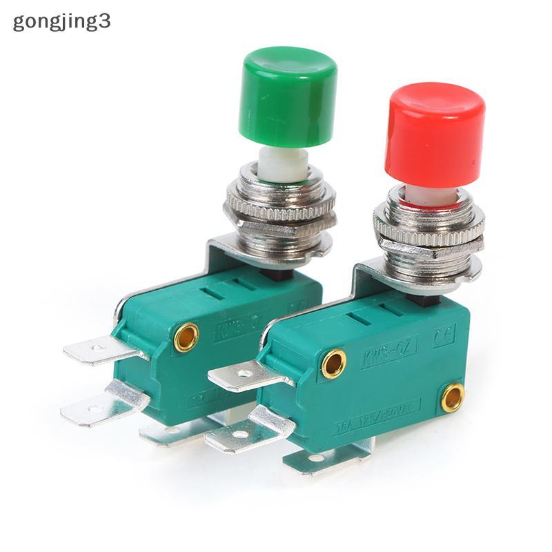 Gongjing3 DS-438 Momentary สีแดง/สีเขียวปุ่มกด Actuator Micro Limit Switch ปุ่มกด th