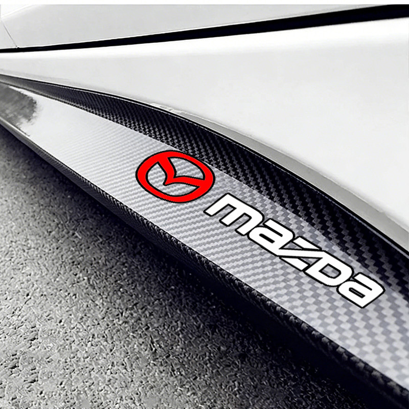 2 ชิ้นด้านข้างกระโปรง Sill Stripe Body Decals สติกเกอร์สําหรับ Mazda 2 3 6 323 CX3 CX4 CX5 CX8 CX30 BT50 ราคา ถูกที่สุด ดีลบีเคเค แกลเลอรีภาพที่ 3