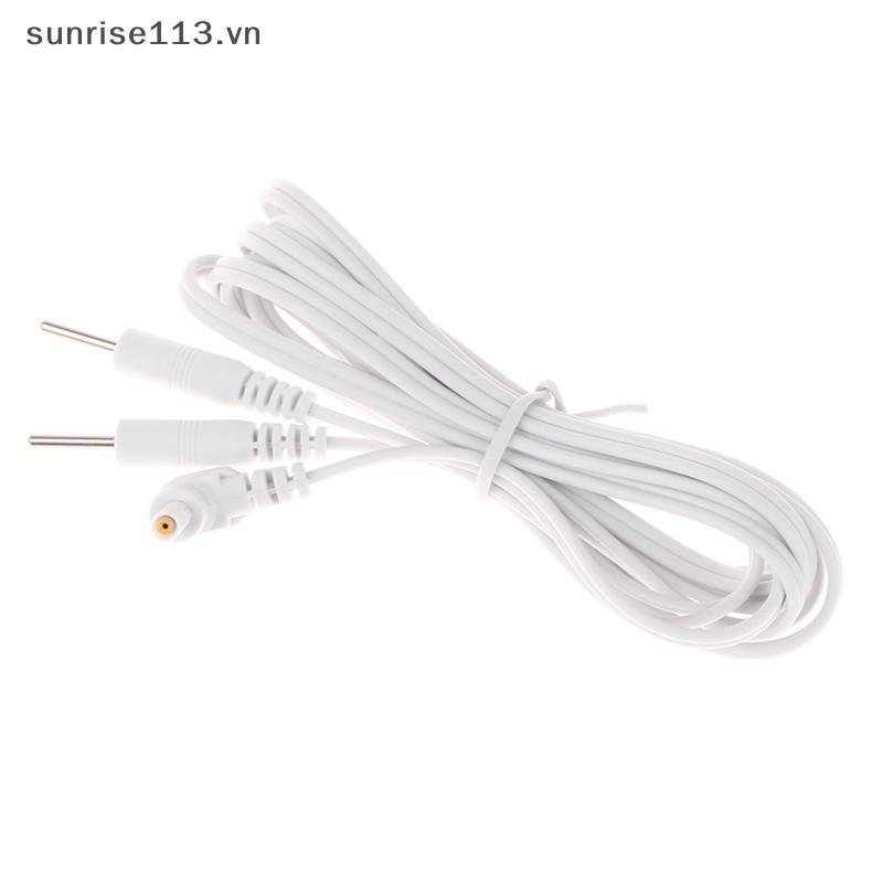 SR Beauty 1.2M 2.35mm ใหม่ Electracotherapy Electrode Lead สายไฟไฟฟ้าช็อตสําหรับนวดสายเชื่อมต่อนวดแล